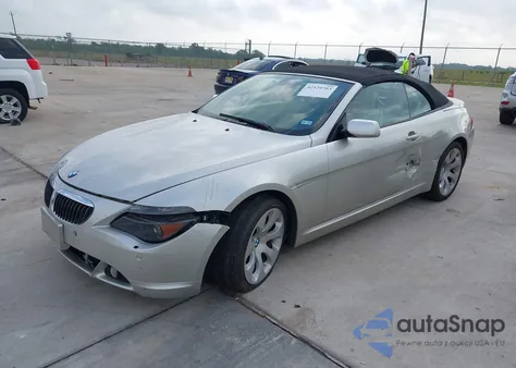 2006 BMW 650I из США, поврежденный, VIN WBAEK13456CN78510